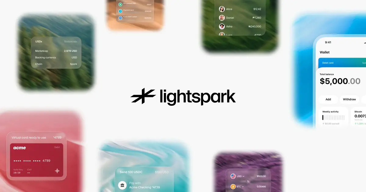 Lightspark | The API for money: accounts, payments, cards