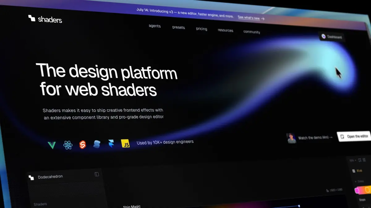 Shaders — The component library for web shaders