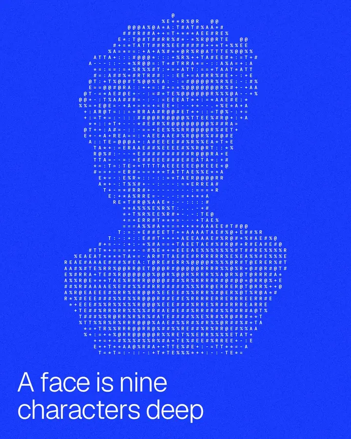 ASCII Figure Typography Posters
