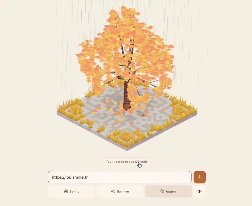 Isometric Tree QR Portfolio - Vibrant Design